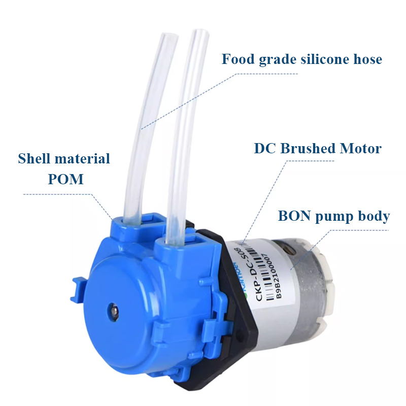 Mini Peristaltic Pump 12V - مضخة تمعجية ذاتية التحضير وقابلة للعكس