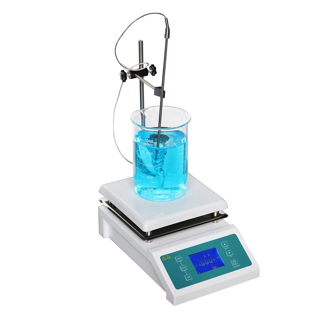 Lab Magnetic Stirrer Hot Plate - لوح تسخين سيراميك بشاشة عرض رقمية