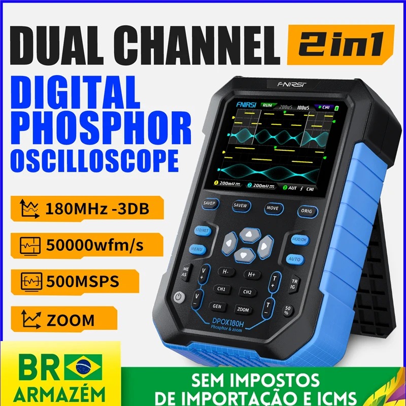 جهاز قياس التذبذبات الرقمي الم - مراجعة Fnirsi Digital Oscilloscope Handheld وسعره