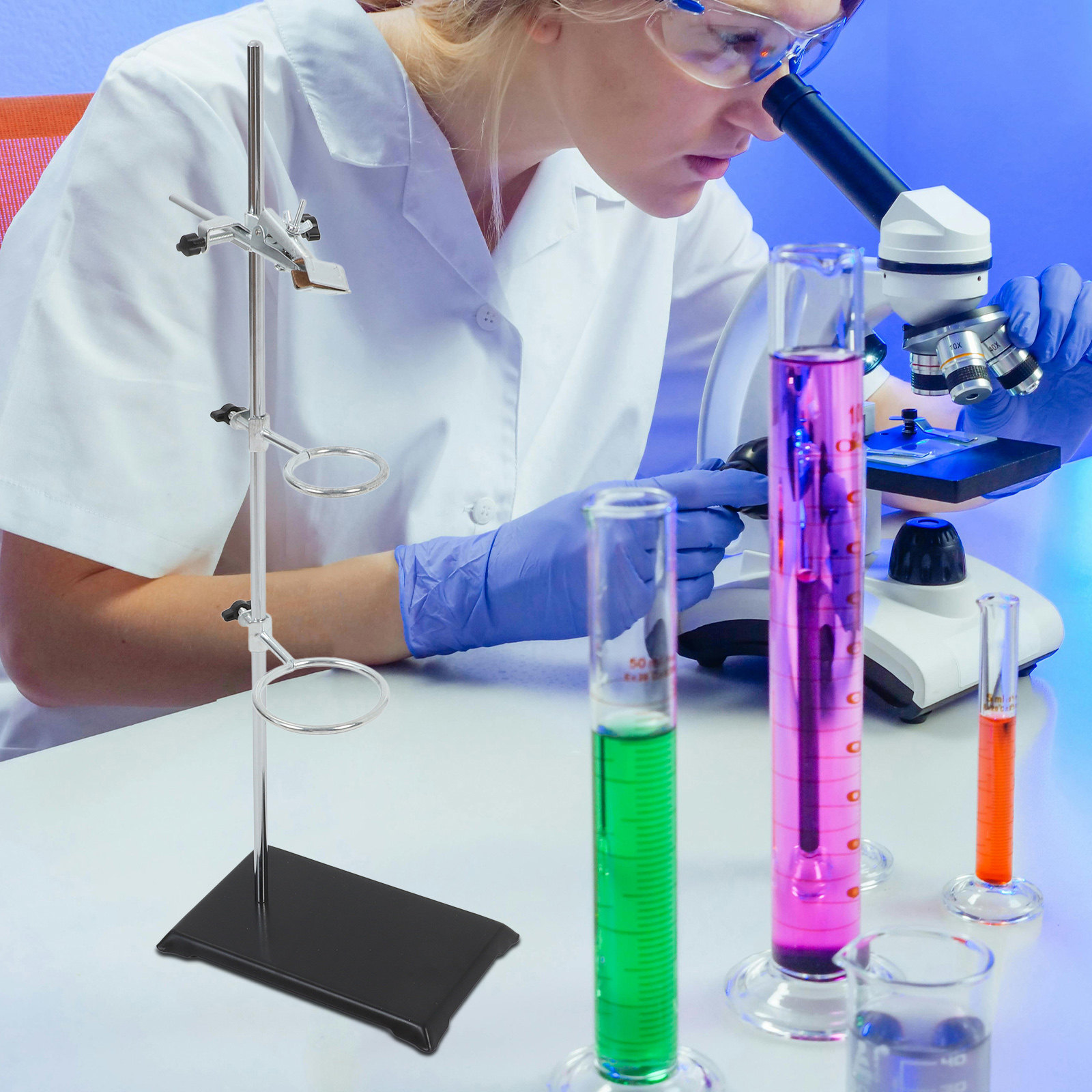 حامل حلقات مختبري من الحديد وا - مراجعة Lab Equipment وسعره