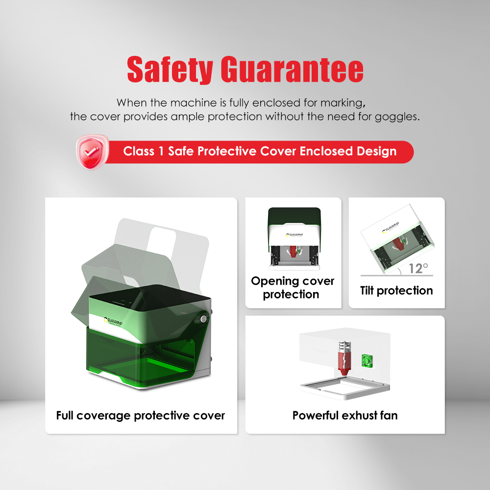 Cloudray 5000mw CNC آلة الحفر  - مراجعة Fiber Laser Marking Machine 30W وسعره