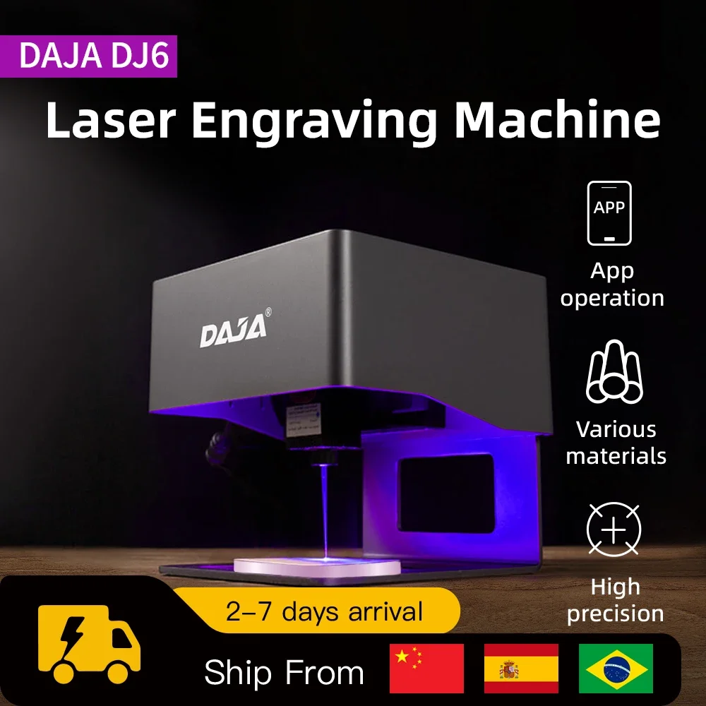 DAJA الليزر حفارة التصنيع باست - مراجعة Fiber Laser Marking Machine 30W وسعره
