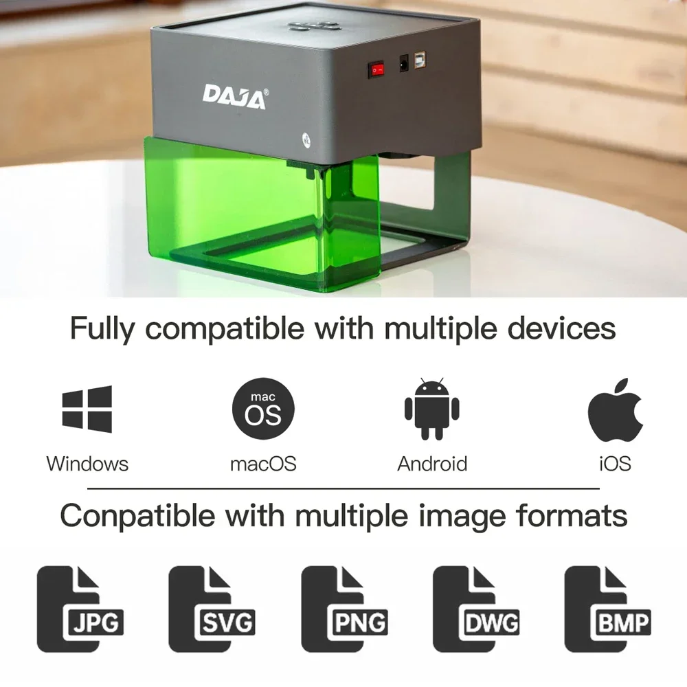 DAJA الليزر حفارة التصنيع باست - مراجعة Fiber Laser Marking Machine 30W وسعره