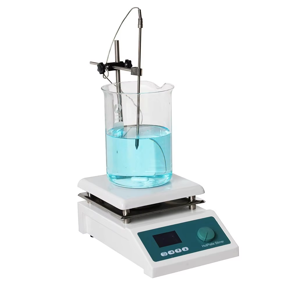 لوح تسخين سيراميك بشاشة عرض رق - مراجعة Lab Magnetic Stirrer Hot Plate وسعره