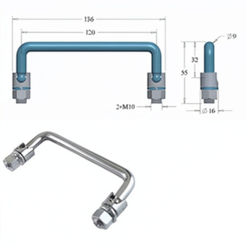 مقبض قابل للطي مثبت بشكل مسطح  - مراجعة Industrial Tools وسعره
